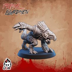 Saurus-Blocker-04-1.jpg Fichier 3D Saurus Blocker #4 - Lizardmen Team・Objet imprimable en 3D à télécharger