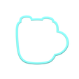 1.png Pink Hot Cocoa Cookie Cutter | STL File