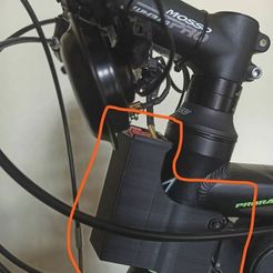 1.JPG 2x18650 holder carrier for bicycle head tube