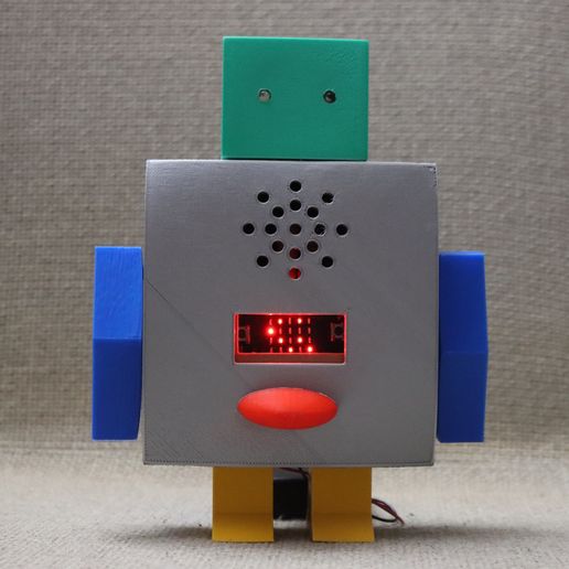 IMG_1748.JPG Download STL file Microbit Talking Robot • Design to 3D print, supernoblehuang