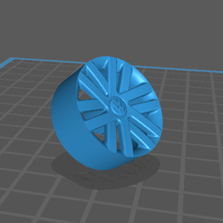 vw1.png STL file Volkswagen Polo OEM Wheels for scale model 1/18 1/124・3D printer design to download