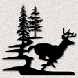 project_20230628_1004324-01.png Deer wall art nature scenery wall decor 2d art animal