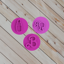 untitled.png Fichier STL brigadeiros timbres barbie COOKIE CUTTER set de 3・Design pour impression 3D à télécharger