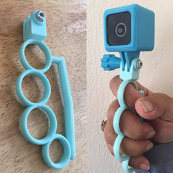 Capture d’écran 2017-08-22 à 09.53.30.png Free STL file Customizable GoPro Knuckle Grip・3D printer design to download, Lucina