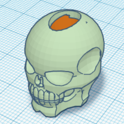 Capture 4 skelette stylo 1.PNG Archivo GCODE soporte para bolígrafo skeleton head・Modelo de impresora 3D para descargar