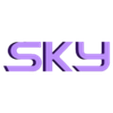 sky.stl WNBA Chicago Sky Logo