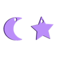 Brinco - Artemis e Luna pt2.stl Earring - Moon&Star