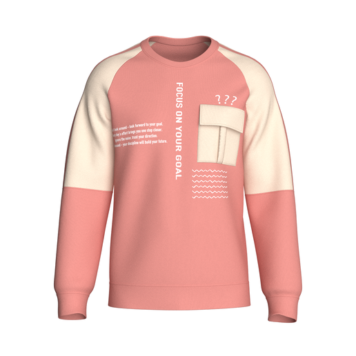 Men Printed Raglan Sweatshirt With Pocket | Marvelous / Clo3d / obj / fbx