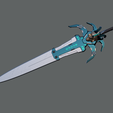 Cyber-frostmorn-concept-v223.png Lich King Frostmourne Cyberpunk Sword [3D STL] Inactive