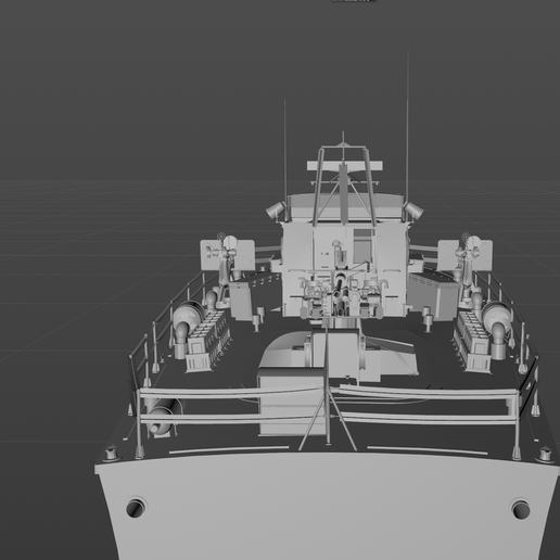 🚢 American PTF-7 gunboat 3D model material・ OBJ File for 3D printing・Cults
