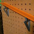 2.jpg Pegboard Mount for Hot Wheels Track Pieces