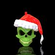 a.jpg Tête de mort Grinch - Boule de Noël