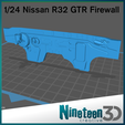 Cults-Firewall-24.png Download STL file Tamiya R32 GTR Firewall • 3D printer model, Nineteen_3D