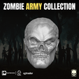 19.png Zombie Army Head Collection For Action Figures