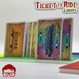 11.jpg TICKET TO RIDE EUROPE INSERTS / INTERNAL ORGANIZER BY AM-MEDIA