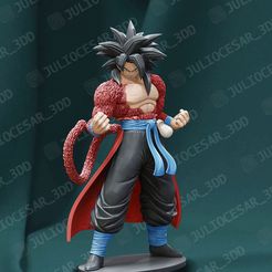 gokussj4tpma.jpg Dragon ball - Xeno Goku SSJ4 time patrol