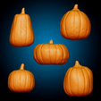 pumpkim_group_final03.png Halloween - Pumpkins - Pack 1 3D print model