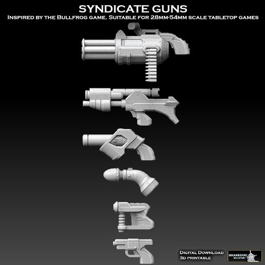 Syndicate Guns 3D model