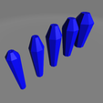 Telo-low-poly-2mm.png Fishing Float 2mm / stick  / Floating Lure ! color by layers