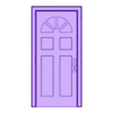 Door 3.stl Door (miniature for dollhouse)