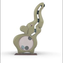 s1.jpg STL file PiggyBank Elephant・Design to download and 3D print, kileman