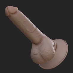 IMG_1270.jpg STL file Dildo realistic with suction cup・3D printable model to download