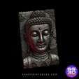 budha-3d-printable-stl-2.jpg Buddha Bas-Relief STL – Sacred Serenity