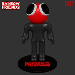 22222.png Archivo STL RED FROM ROBLOX RAINBOW FRIENDS | 3D FAN ART・Modelo imprimible en 3D para descargar