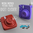 Instax-Keychain.png Instax-inspired Picture Frame Keychain Fidget Clicker