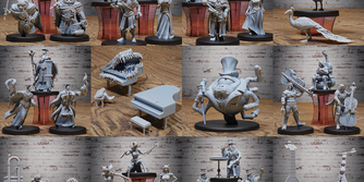 Adventurer Guild Set ‧ DnD Miniature ‧ Tabletop Miniatures ‧ Gaming Monster ‧ 3D Model ‧ RPG ‧ DnDminis ‧ STL FILE