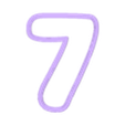 7.stl Number Cutter Set