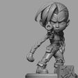 jinx-render-5.jpg Jinx Chibi STL Figure – 3D Printable Fan Art