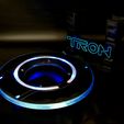 20210709_034229.jpg Tron Legacy Identity Disc / Tron Light Disk | Thematic Display Plinth & Wall Mount Included | By Collins Creations 3D