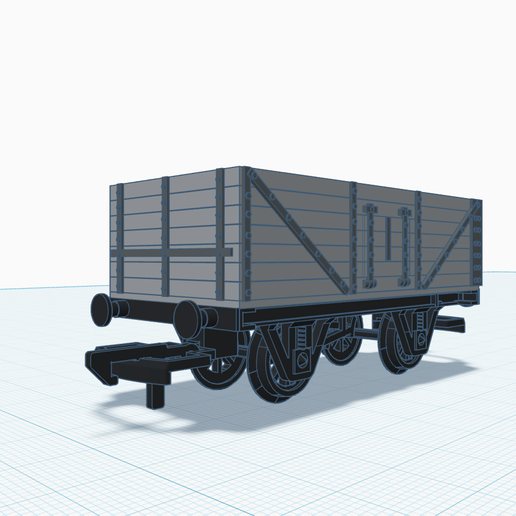 HO/OO Scale 7 Plank Open Wagon V2