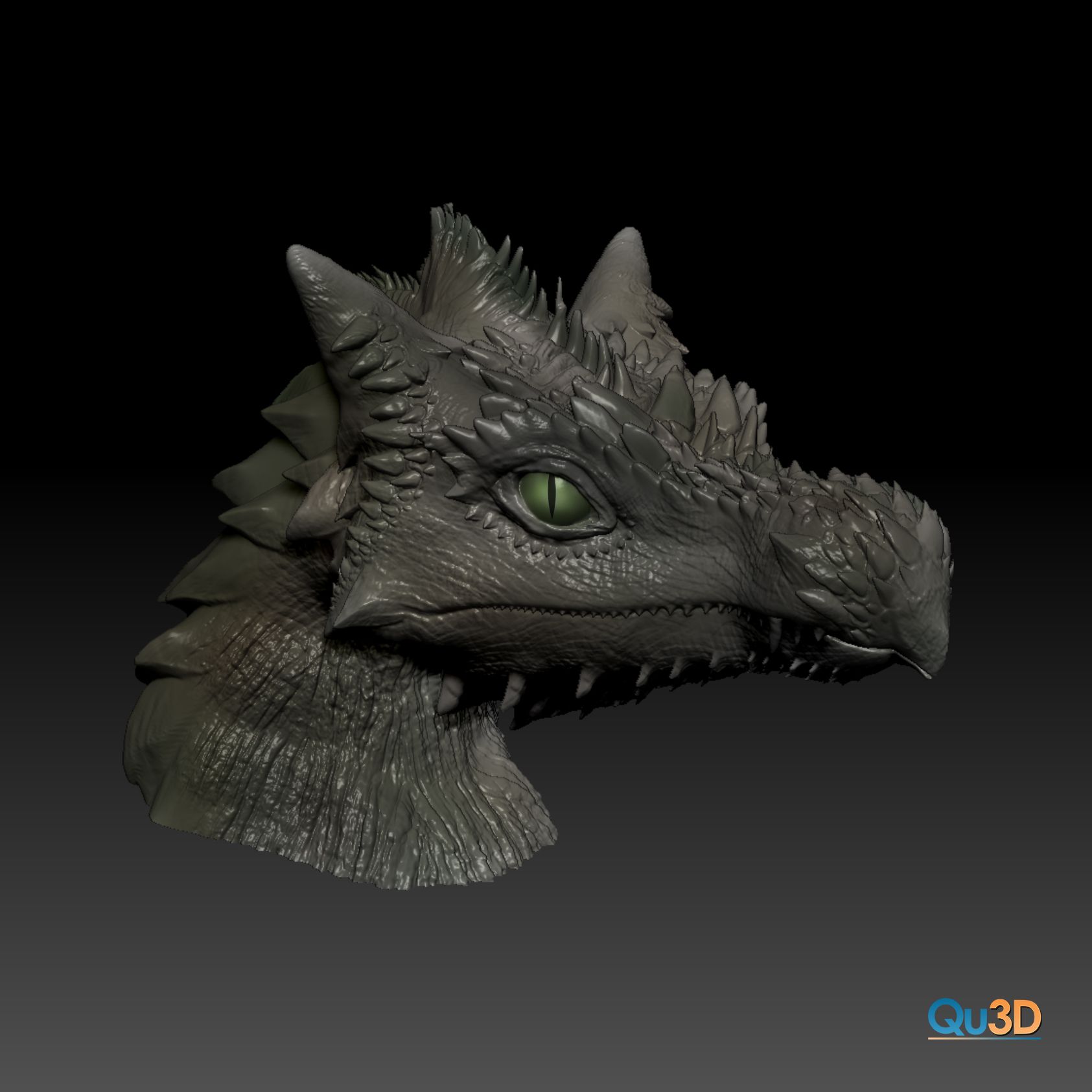 STL file Dragon bust - Ladynie- HIGH-POLYGON・3D print design to ...