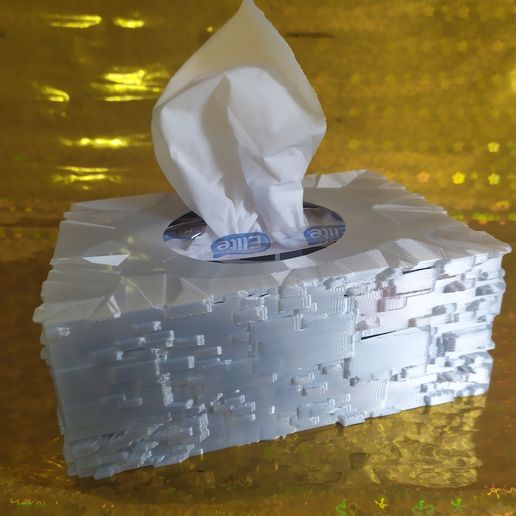 tissue paper box cover in vase mode (spiralized) 3D model