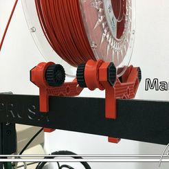 Mark2.jpg Prusa i3 MK2(s) & MK3 Spool Holder - Frame Mount - Top Loader