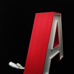 IMG_20220519_132455.jpg Archivo STL Luz LED letra A・Objeto para impresora 3D para descargar