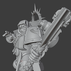 01.png Free STL file Tenebricosus Angelus Bibliothecarius・3D printable model to download