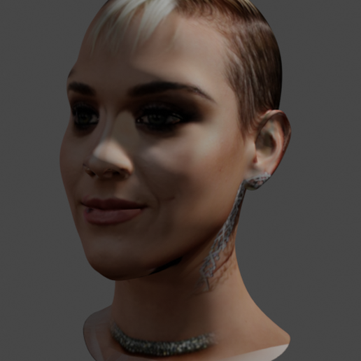 Katy Perry Bust 3D model