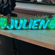Vorname LED ZU ASSEMBLER Louis logo St Etienne