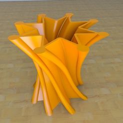 vase1-01.jpg Бесплатный STL файл twist Star Vase・Шаблон для 3D-печати для загрузки
