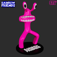22222.png PINK FROM RAINBOW FRIENDS ROBLOX GOOEY | 3D FAN ART
