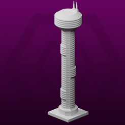 RadioTower.png STL-Datei GreebleCity Cyberpunk: Wifi Tower kostenlos herunterladen • Objekt zum 3D-Drucken, Fisk400