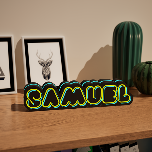 Image6.png "Michi" Neon Name Lightbox, Led lamp