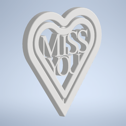 MissYou_Heart.png Fichier STL Miss You Heart・Modèle imprimable en 3D à télécharger