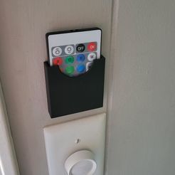 56.jpg STL file LED rgb strip lighting remote wall mount・3D printer model to download