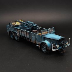 VOMAG 7 OR 660 with 8.8cm FlaK (2 positions) (Ad-Hoc, German, WW2)