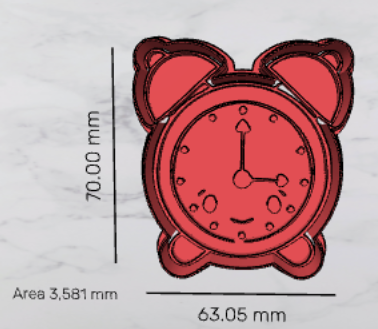 school clock cutter and stamp