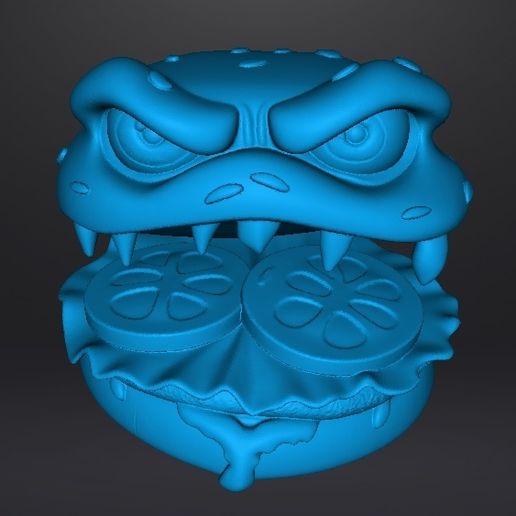 burgermimicmonster12.jpg BURGER MIMIC MONSTER FIGURE MODEL SCULPTURE STATUE ORNAMENT